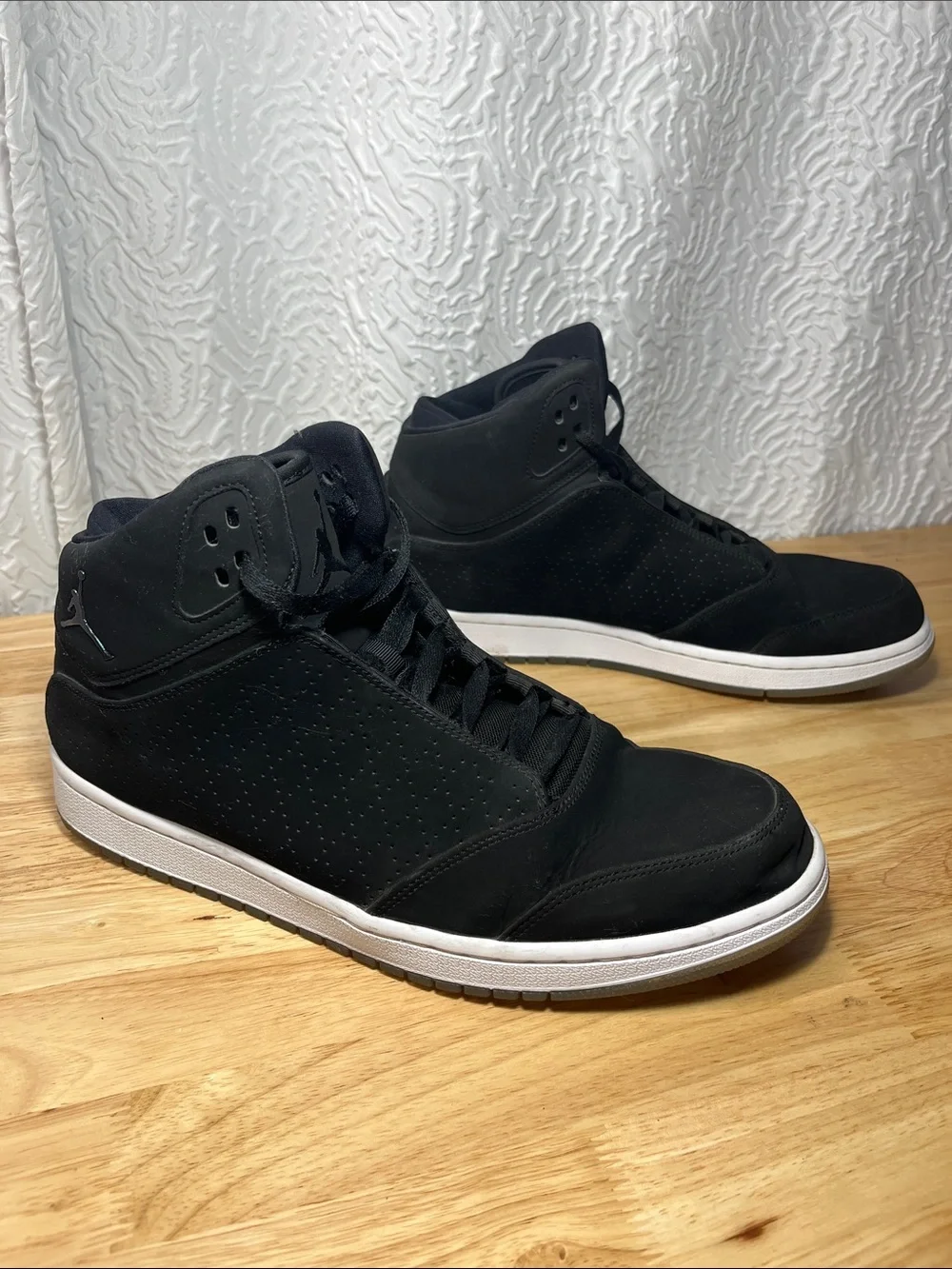 Jordan Academy Triple Black High Top Shoes Men 11.5 881434-001 - 